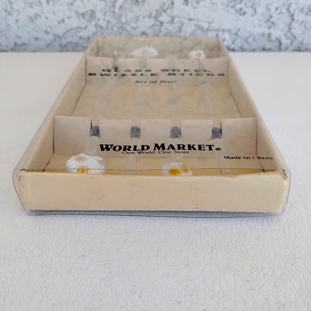 World Market Glass Shell Swizzle Sticks - Picture 10 of 13